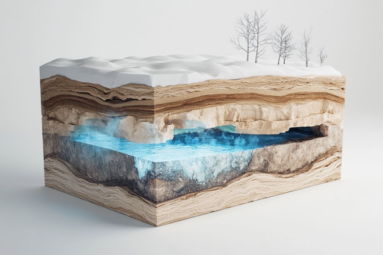 How travertine is formed - section header